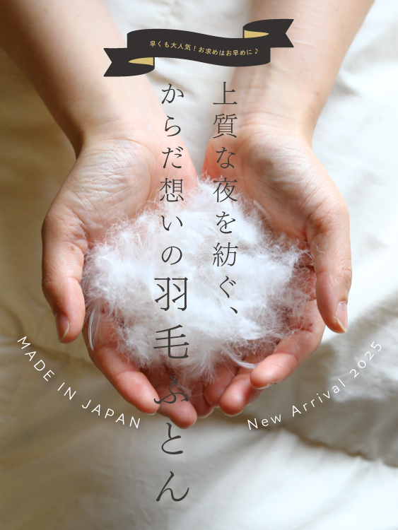 2025羽毛ふとん早くも大人気♪